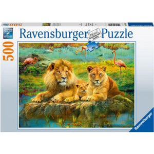 Ravensburger Jigsaws Lions in the Savannah (500pc) Ravensburger