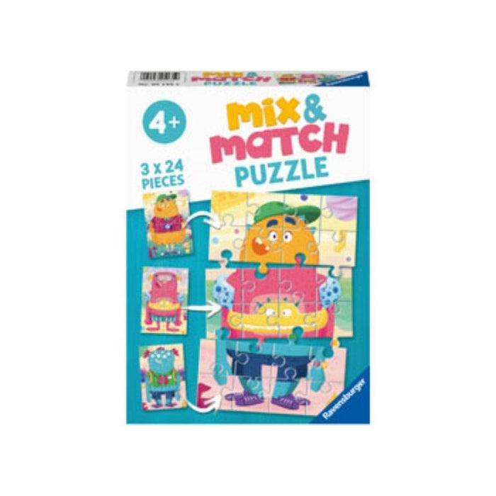 Mix-up Monsters! Puzzle (3x24pc) Ravensburger