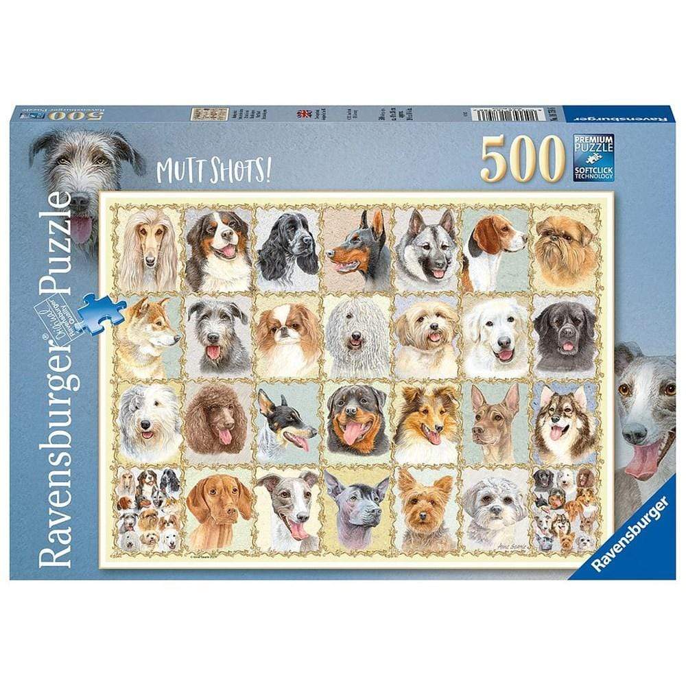 Ravensburger Jigsaws Mutt Shots! (500pc) Ravensburger