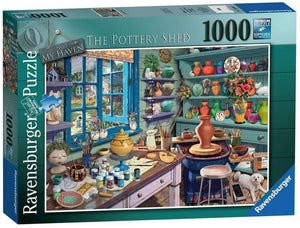 Ravensburger Jigsaws My Haven 3 - The Pottery Shed (1000pc) Ravensburger
