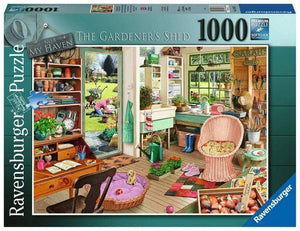 Ravensburger Jigsaws My Haven 8 - The Gardeners Shed (1000pc) Ravensburger