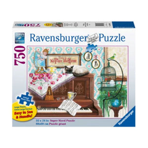 Ravensburger Jigsaws Piano Cat Puzzle (750pc) Large format Ravensburger