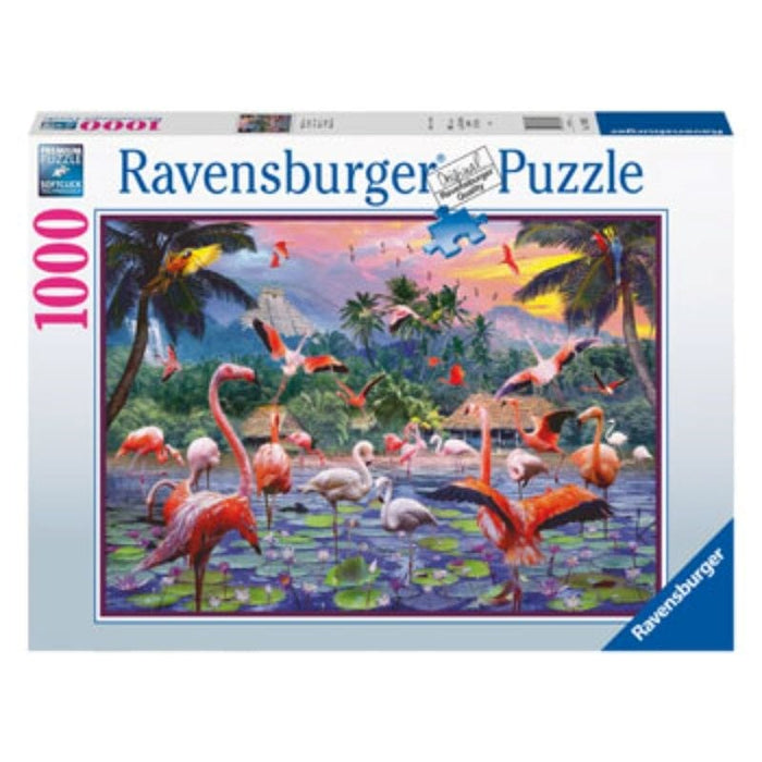 Pink Flamingos (1000pc) Ravensburger