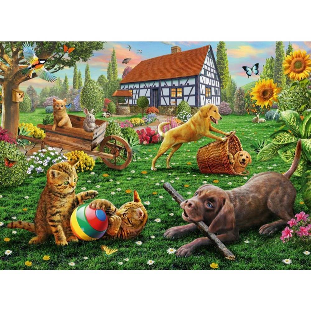 Ravensburger Jigsaws Playing in the Yard (200pc) Ravensburger