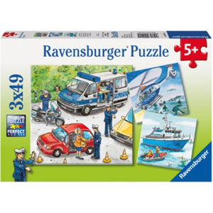 Ravensburger Jigsaws Police in Action Puzzle (3x49pc) Ravensburger