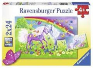 Ravensburger Jigsaws Rainbow Horses (2x24pc) Ravensburger