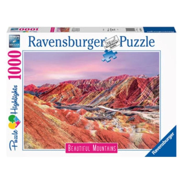 Rainbow Mountains, China (1000pc) Ravensburger