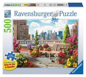 Ravensburger Jigsaws Rooftop Garden (500pc Large Format) Ravensburger