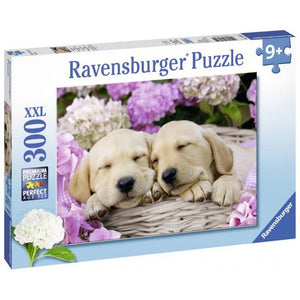 Ravensburger Jigsaws Sweet Dogs in a Basket XXL (300pc) Ravensburger