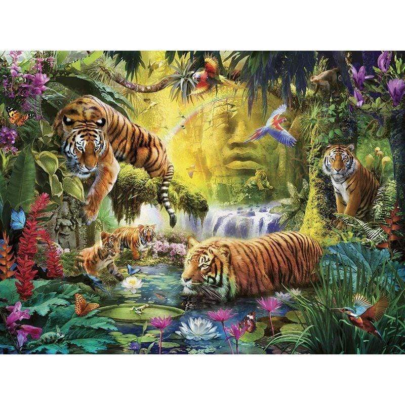 Ravensburger Jigsaws Tranquil Tigers (1500pc) Ravensburger