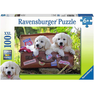 Ravensburger Jigsaws Traveling Pups (100pc) Ravensburger