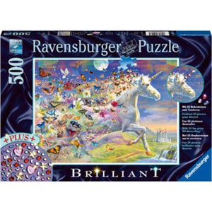 Ravensburger Jigsaws Unicorn and Butterflies (500pc) Ravensburger