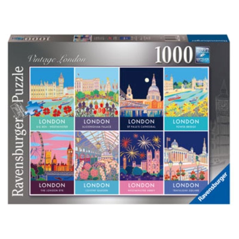 Ravensburger Jigsaws Vintage London (1000pc) Ravensburger