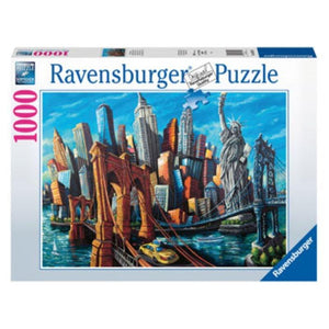 Ravensburger Jigsaws Welcome to New York (1000pc) Ravensburger
