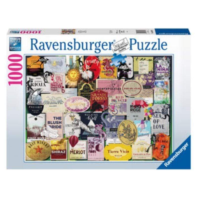 Ravensburger Jigsaws Wine Labels (1000pc) Ravensburger
