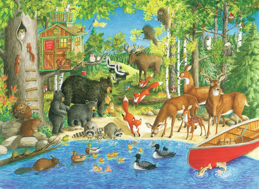 Ravensburger Jigsaws Woodland Friends (200pc) Ravensburger