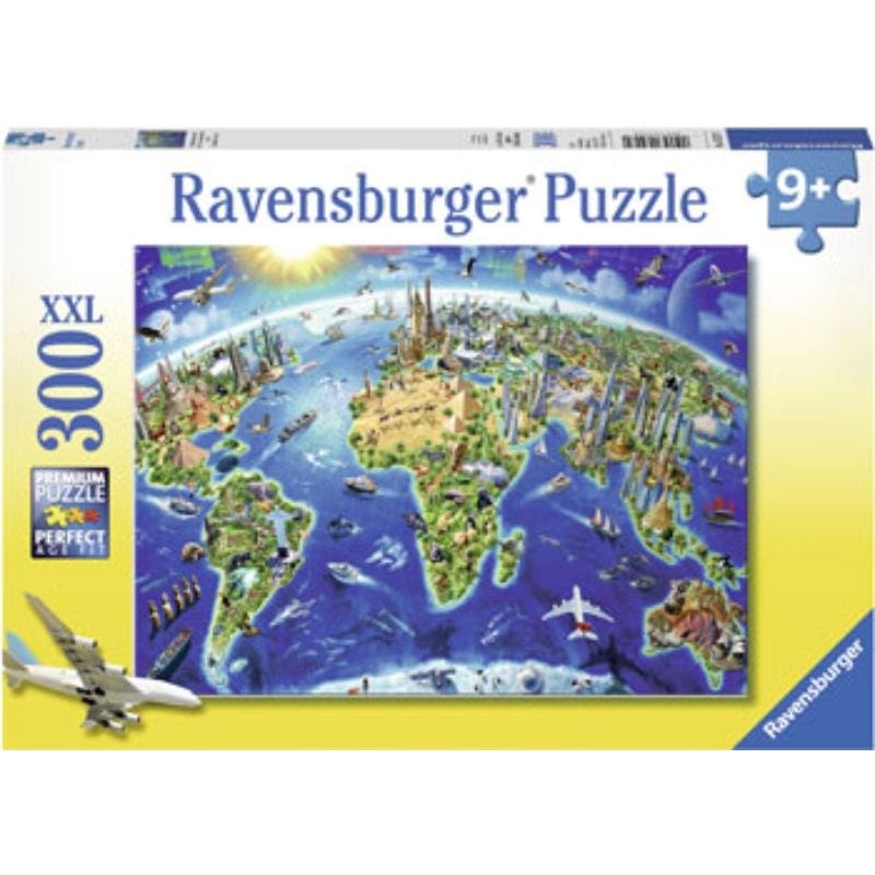 Ravensburger Jigsaws World Landmarks Map (300pc) Ravensburger