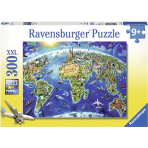 Ravensburger Jigsaws World Landmarks Map (300pc) Ravensburger