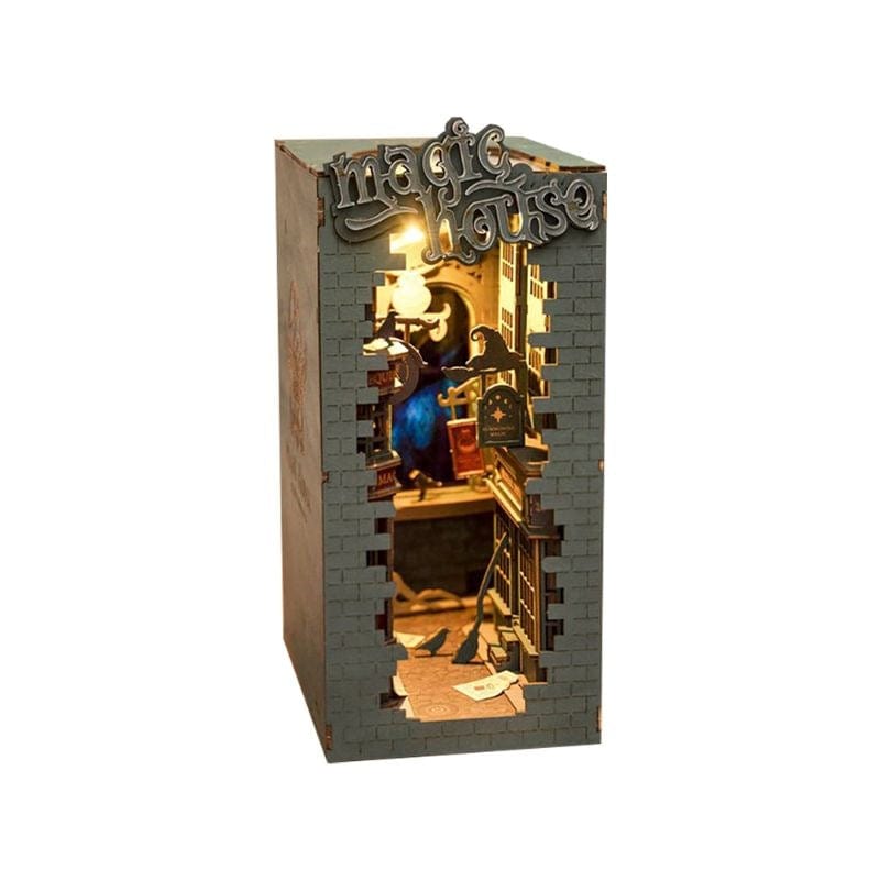 Robotime Construction Puzzles Diy Bookends - Magic House