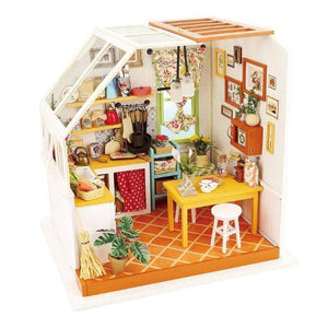 Robotime Construction Puzzles DIY Mini Dollhouse - Jason's Kitchen