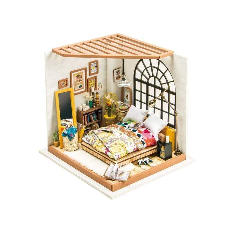 Robotime Construction Puzzles DIY Mini House Alice's Bedroom