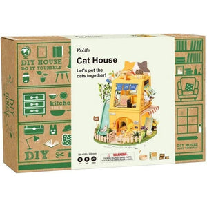 Robotime Construction Puzzles DIY Mini House - Cat House