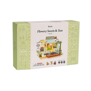 Robotime Construction Puzzles DIY Mini House - Flowery Sweet & Teas