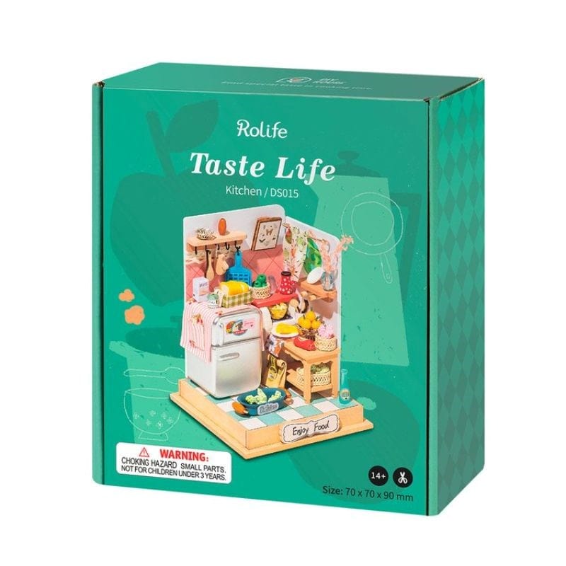 Robotime Construction Puzzles DIY Mini House - Taste Life Kitchen