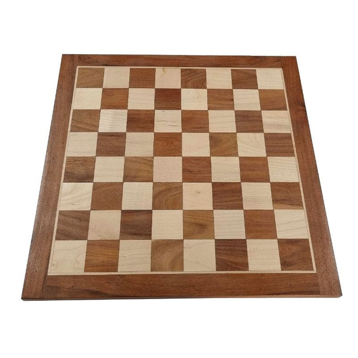 Chess Board - Coleford Flat Board Acacia 48cm (Royal Oak)