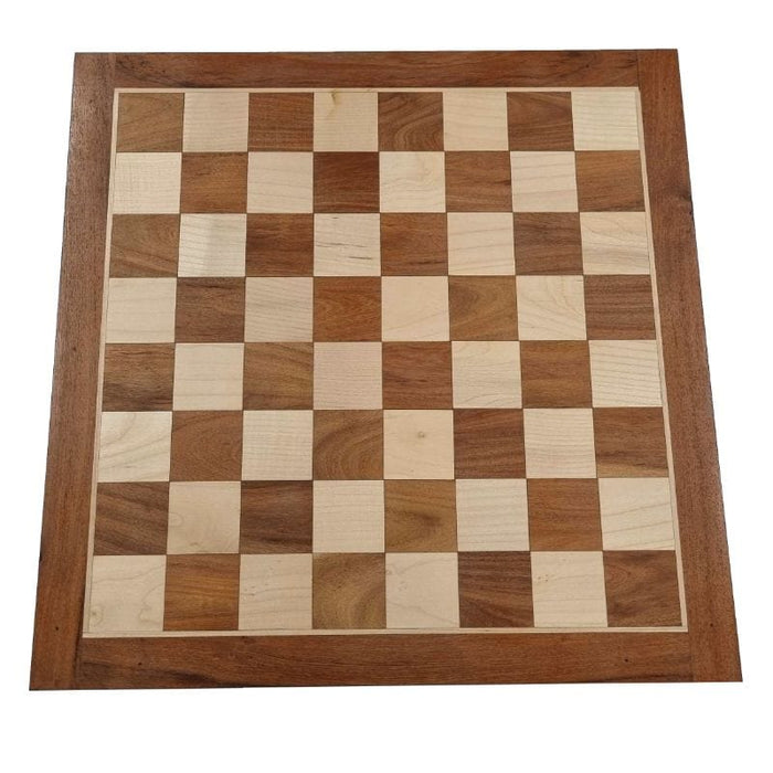 Chess Board - Coleford Flat Board Acacia 53cm (Royal Oak)