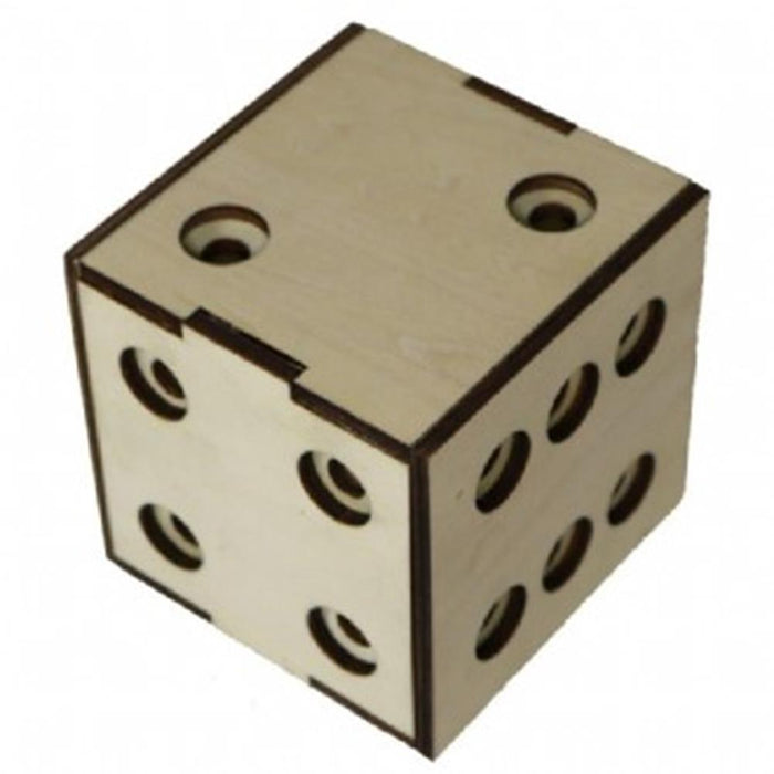 Wooden Puzzle - Dice Box (Royal Oak)