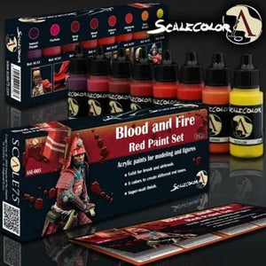 Scale 75 Hobby Scale 75 Scalecolor - Blood and Fire Paint Set