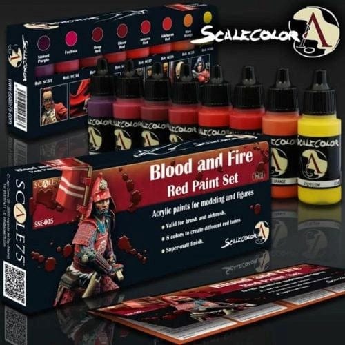 Scale 75 Scalecolor - Blood and Fire Paint Set