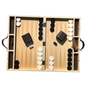 Smart Brain Classic Games Backgammon - 15” Timber