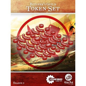 Steamforged Games Miniatures Guild Ball - Butchers Guild Token Set (Bagged)