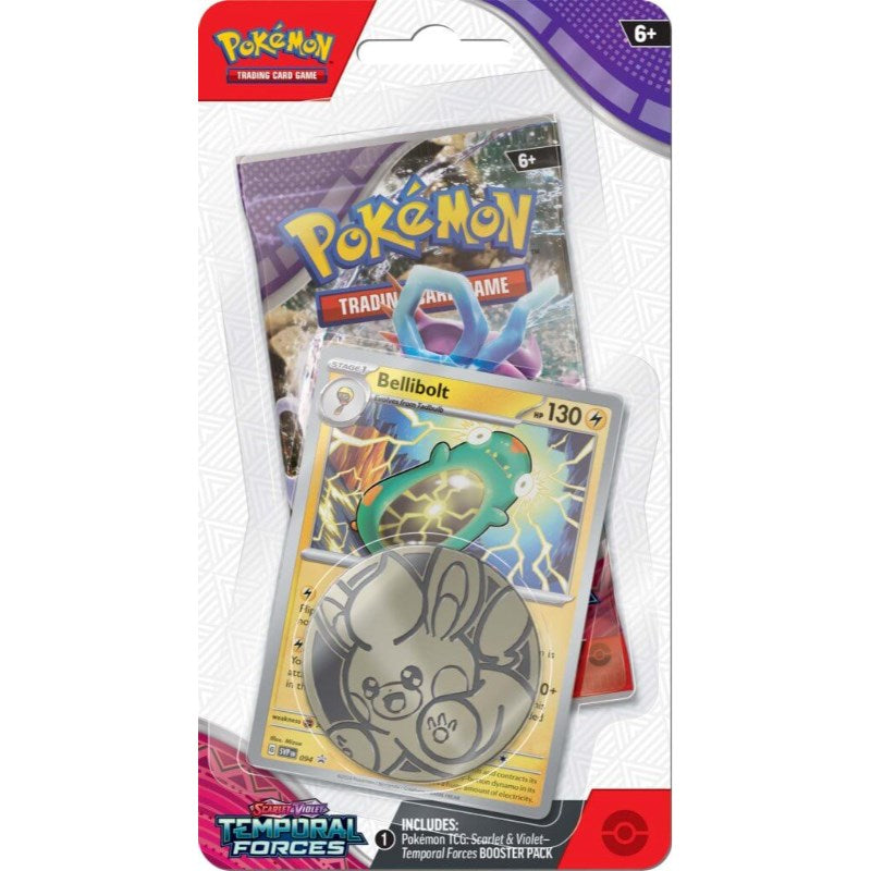 The Pokemon Company Trading Card Games Pokemon TCG - Scarlet & Violet 5 - Temporal Forces - Checklane Blister