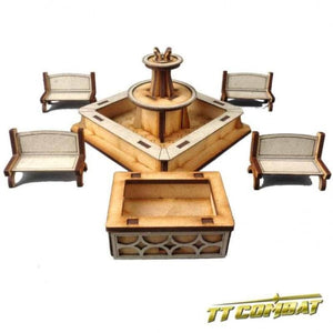TT Combat Miniatures City Scenics - City Park Set (TT Combat)