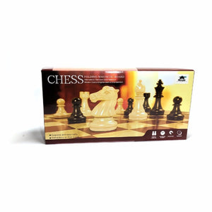 Ubon Classic Games Chess - Folding Magnetic Board Black & White 25cm