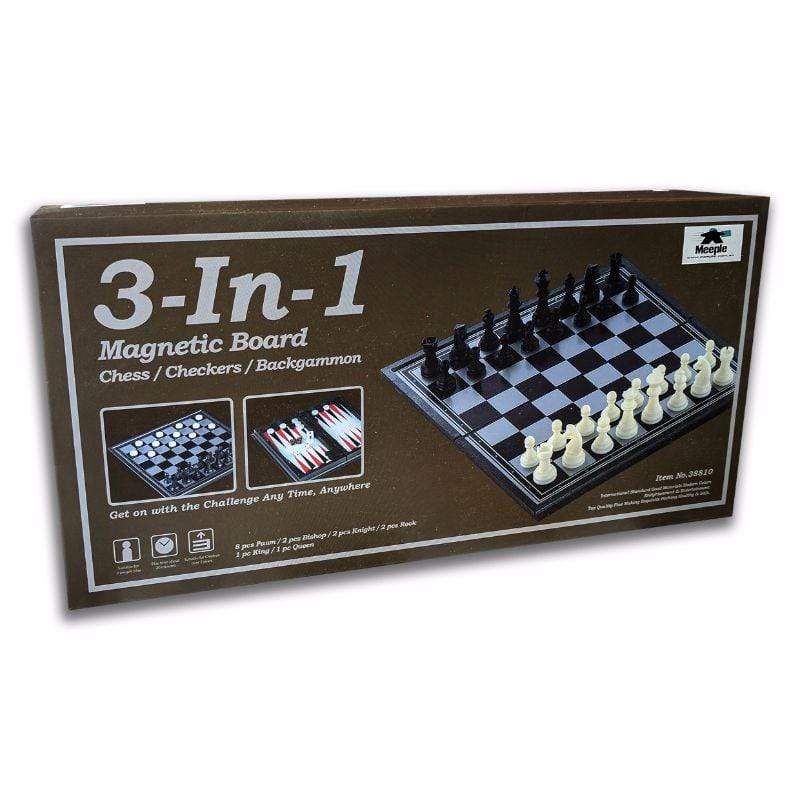 Ubon Classic Games Compendium - 3 in 1 - Magnetic 25cm