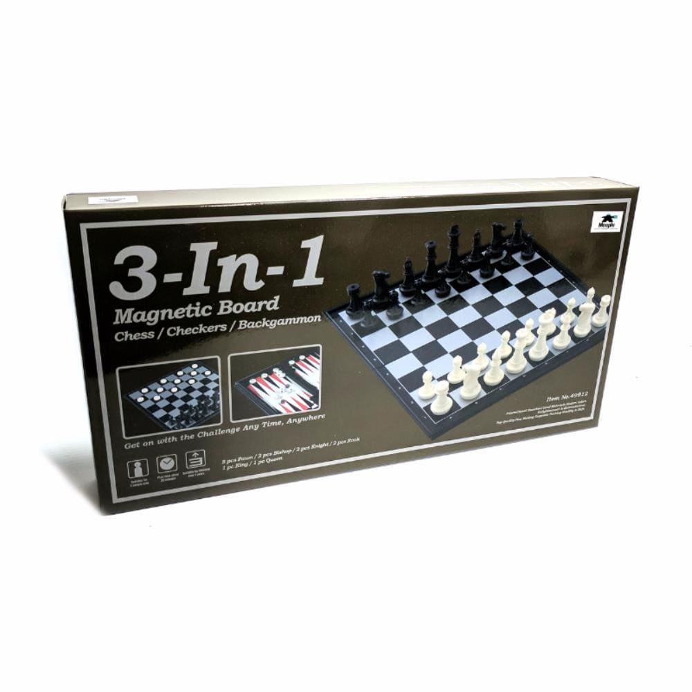 Ubon Classic Games Compendium - 3 in 1 - Magnetic 36cm