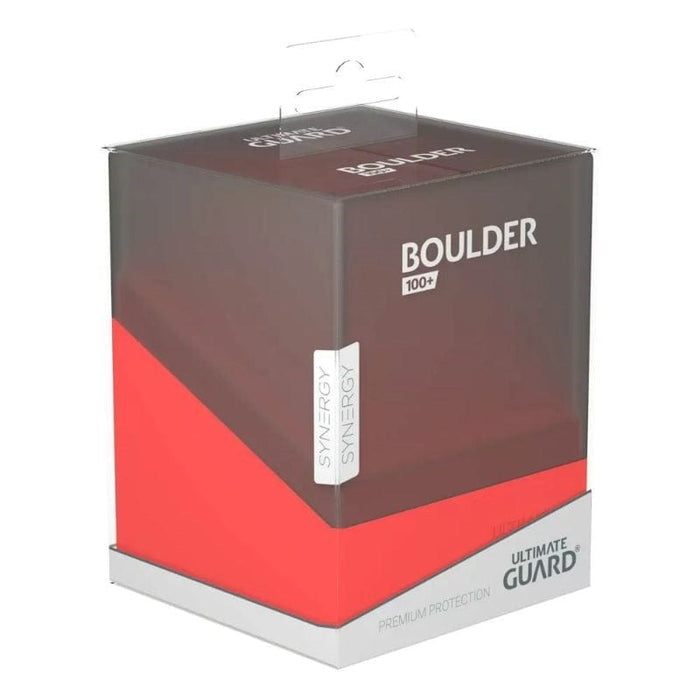 Deck Box - Ultimate Guard Synergy Boulder - Black/Red (100+)