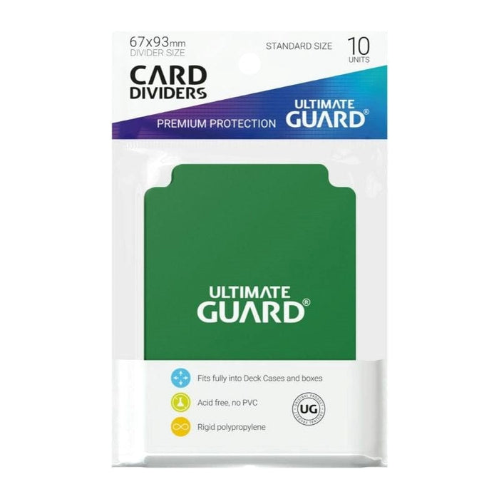 Ultimate Guard - Card Dividers - Standard Size - Green (10 Dividers)