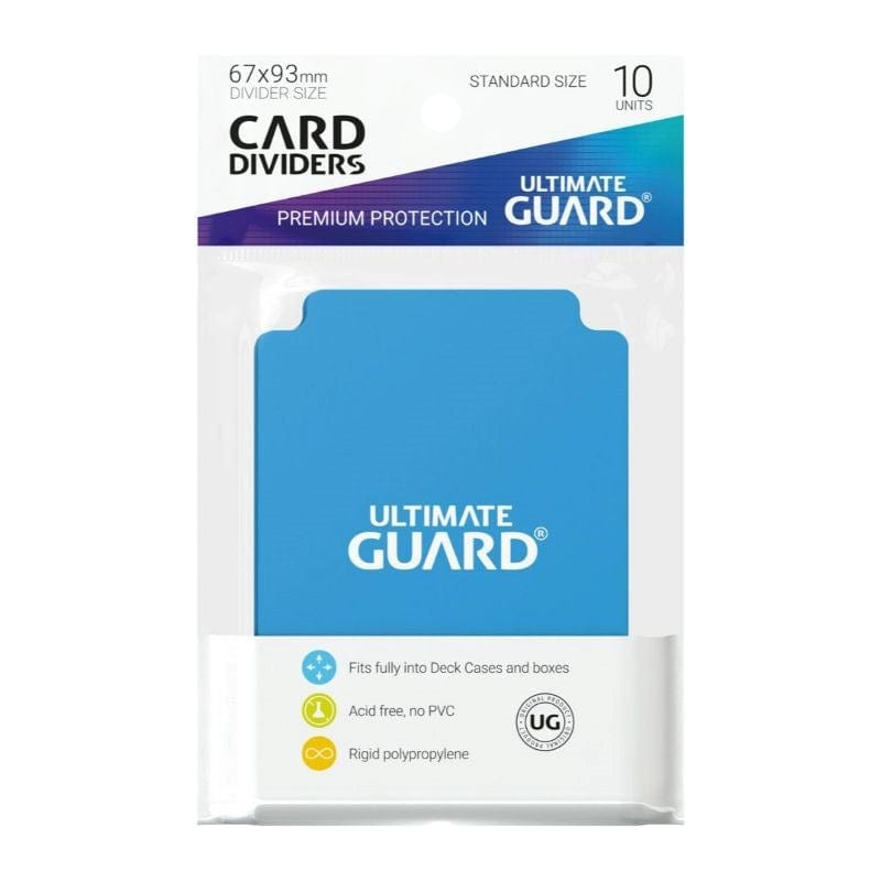 Ultimate Guard Trading Card Games Ultimate Guard - Card Dividers - Standard Size - Light Blue (10)