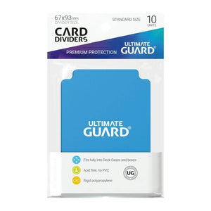 Ultimate Guard Trading Card Games Ultimate Guard - Card Dividers - Standard Size - Light Blue (10)