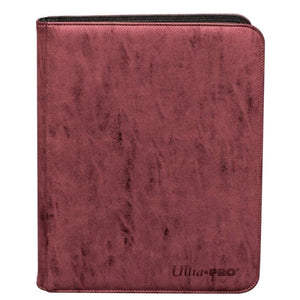 Ultra Pro Trading Card Games Card Album - Ultra Pro - Zippered Premium Suede Pro-Binder - Ruby (9pkt)