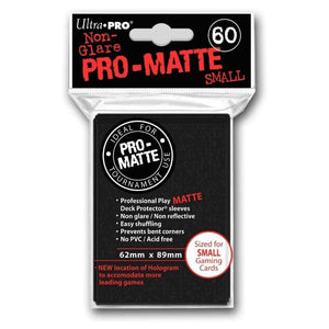 Ultra Pro Trading Card Games Card Protector - Pro Matte Black Small (60)
