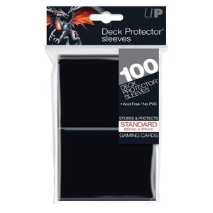 Ultra Pro Trading Card Games Card Protector Sleeves - Black (100 Bag)