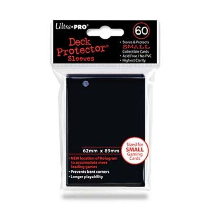 Card Protector Sleeves - Black Small Sized (60)