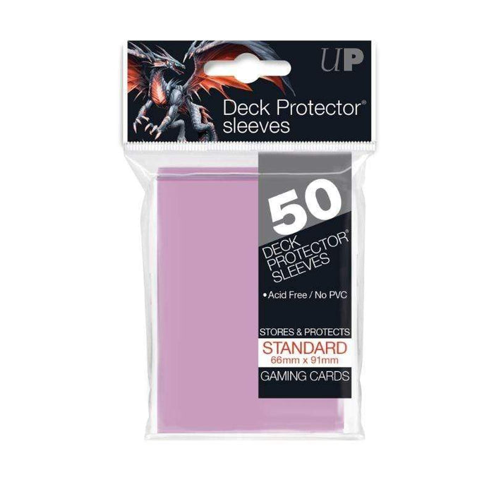 Card Protector Sleeves - Bright Pink (50)