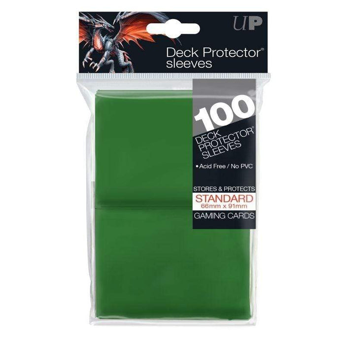Card Protector Sleeves - Green (100 Bag)